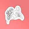 Contour Lineart 2 Laptop Mobile Stickers