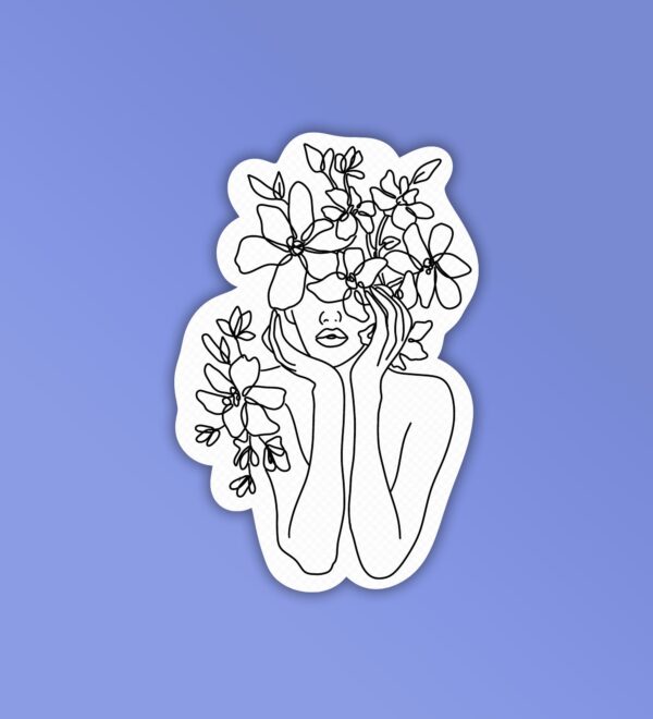 Contour Lineart 3 Laptop Mobile Stickers Contour Lineart 3 Laptop Mobile Stickers