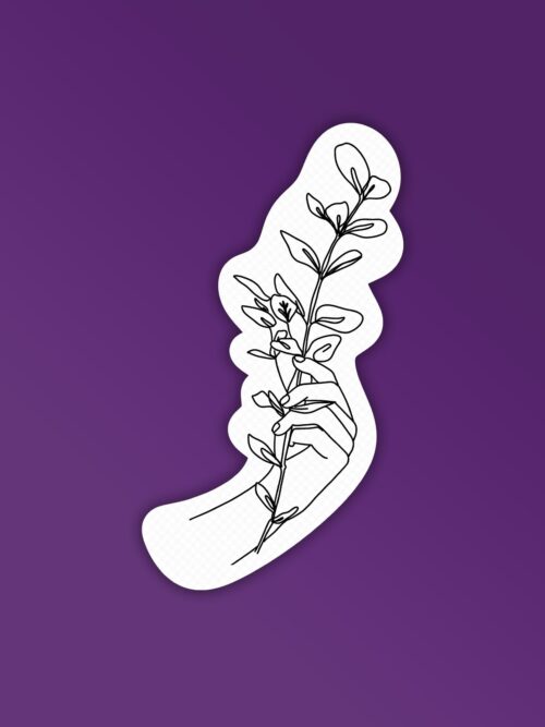 Contour Lineart 4 Laptop Mobile Stickers