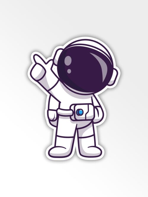 Cool Astronaut Sticker