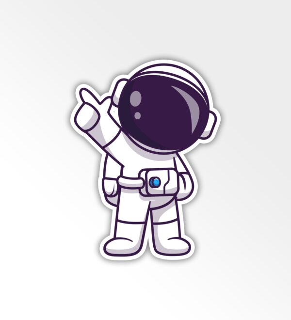 Cool Astronaut Sticker Cool Astronaut Sticker