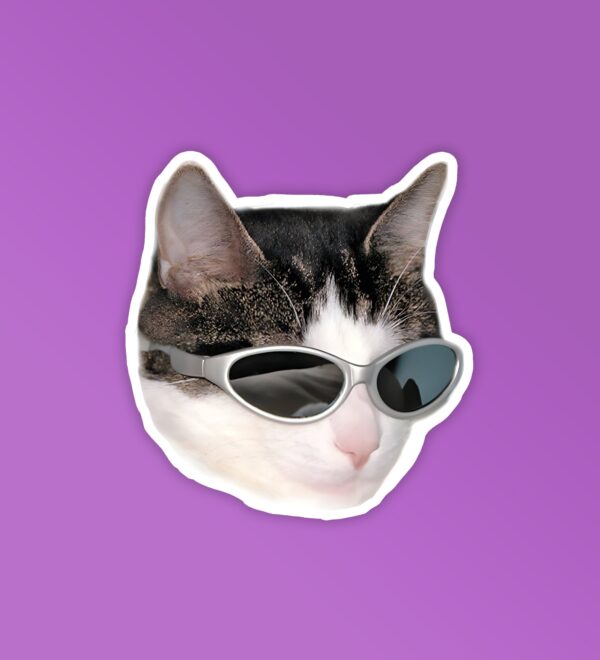 Cool Cat Laptop Mobile Stickers Cool Cat Laptop Mobile Stickers