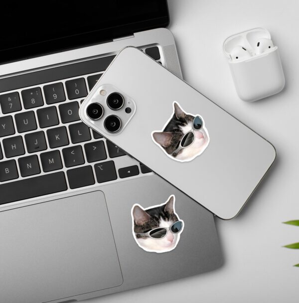 Cool Cat Laptop Mobile Stickers Cool Cat Laptop Mobile Stickers