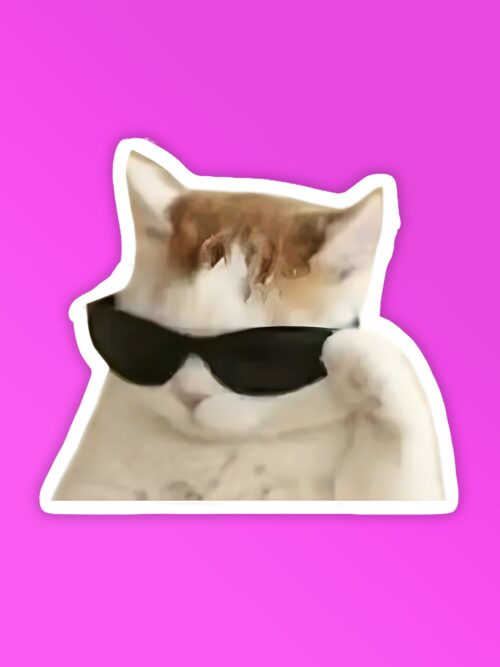 Cool Sunglasses Kitty Laptop Mobile Stickers