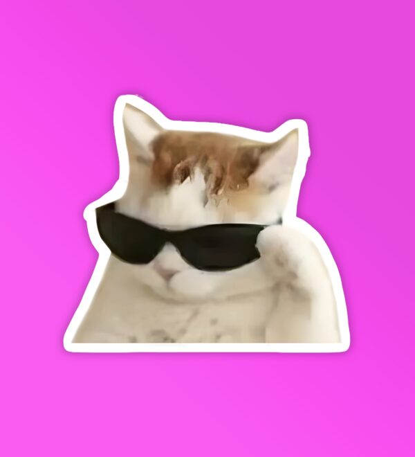 Cool Sunglasses Kitty Laptop Mobile Stickers Cool Sunglasses Kitty Laptop Mobile Stickers