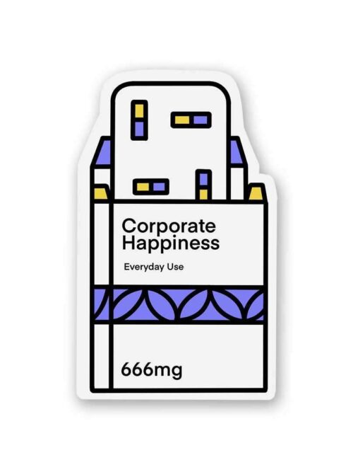 Corporate Happiness Sticker