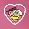 Courage Heart Laptop Mobile Stickers