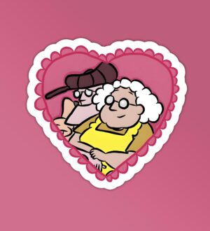 Courage Heart Laptop Mobile Stickers