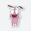 Courage Scared Sticker