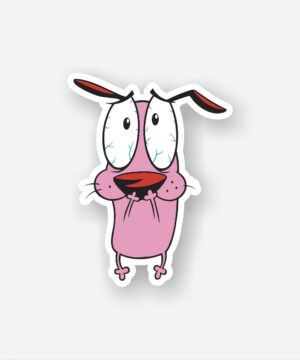 Courage Scared Sticker