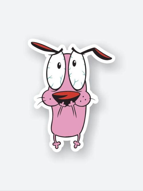 Courage Scared Sticker