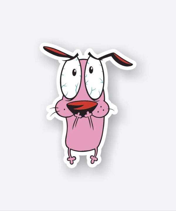 Courage Scared Sticker