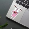 Courage Scared Sticker