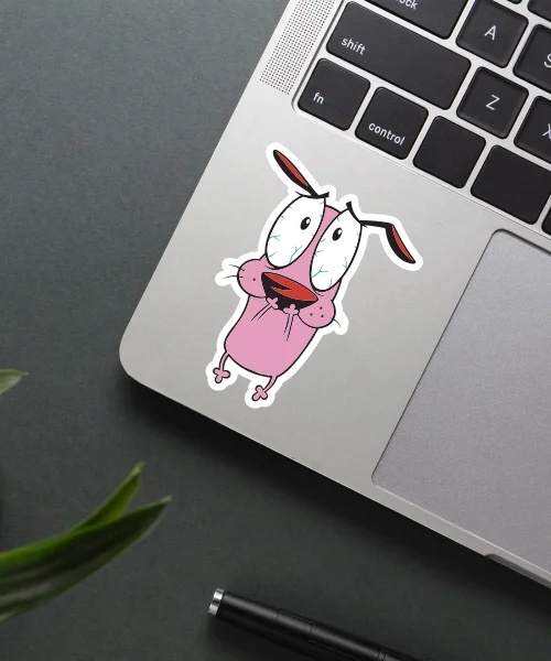 Courage Scared Sticker