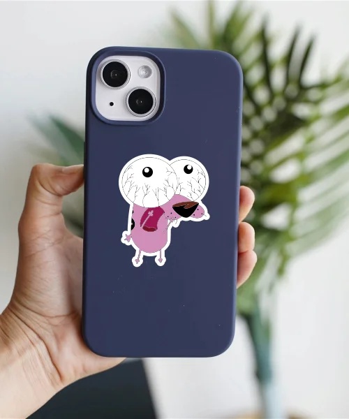 Courage The Cowardly Dog Frightened Sticker