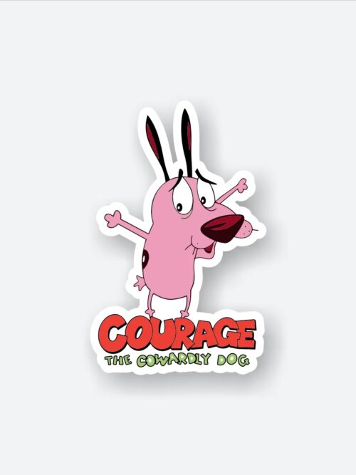 Courage The Cowardly Dog Sticker_1