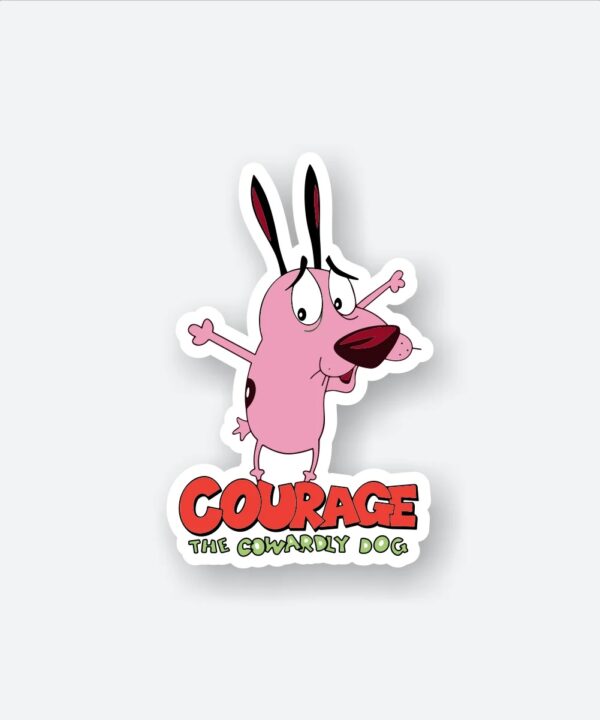 Courage The Cowardly Dog Sticker_1