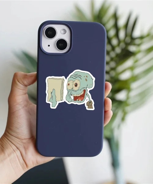 Crazy Squidward Sticker