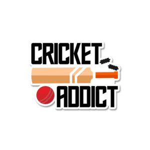 Cricket Addict Sticker Cricket Addict Sticker