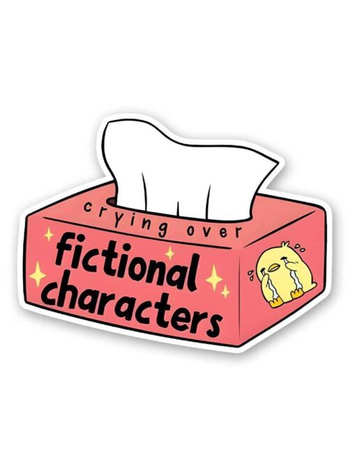 Crying Over Fictional Characters Sticker