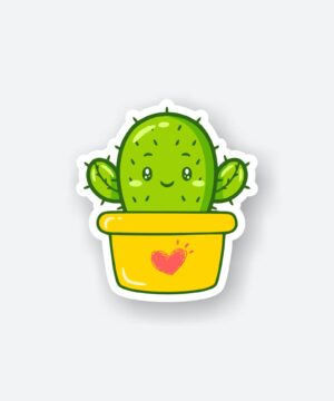 Cute Cactus Sticker Cute Cactus Sticker