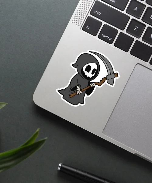 Cute Death Cartoon Sticker