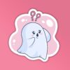 Cute Ghost Laptop And Mobile Stickers