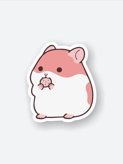 Cute Hamster With Nuts Sticker
