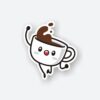 Cute Kawaii Coffee Cup Sticker
