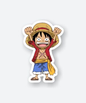 Cute Kid Luffy Sticker Cute Kid Luffy Sticker