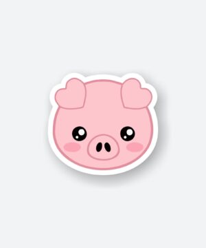 Cute Piggy Sticker