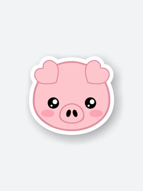 Cute Piggy Sticker