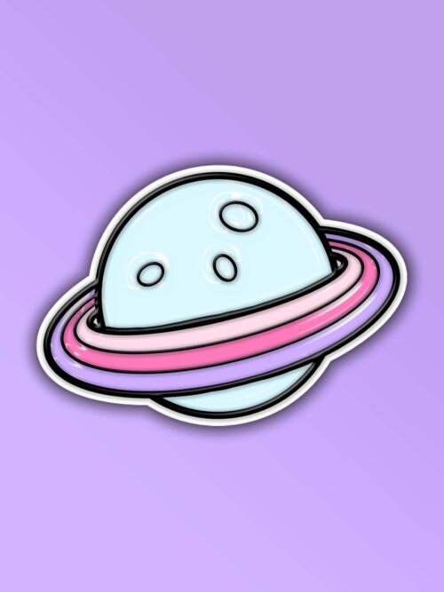 Cute Planet Laptop Mobile Stickers