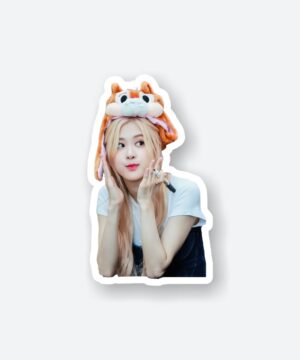 Cute Rose Black Pink Sticker Cute Rose Black Pink Sticker