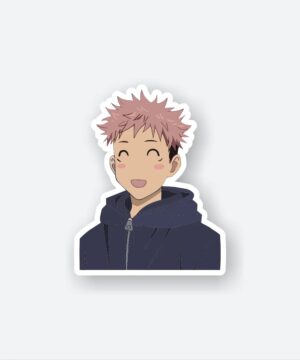 Cute Smiley Itadori Sticker Cute Smiley Itadori Sticker