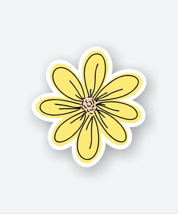 Cute Yellow Flower Sticker Cute Yellow Flower Sticker