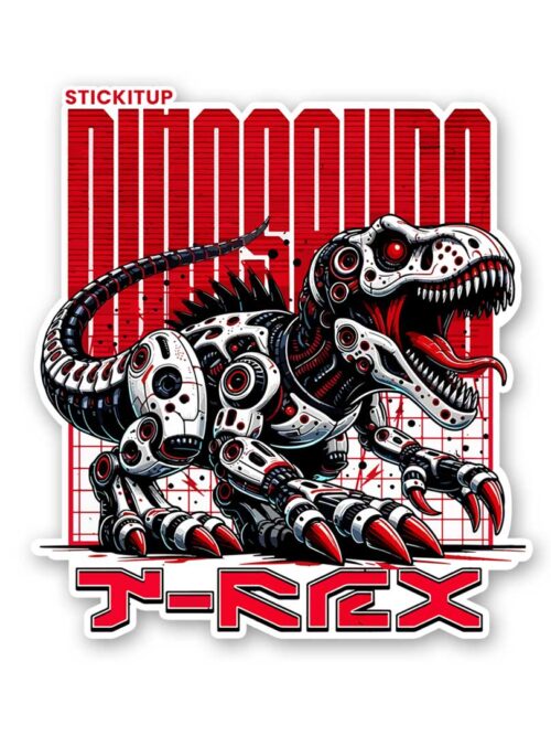 Cyborg T Rex Sticker
