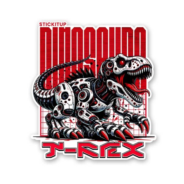 Cyborg T Rex Sticker