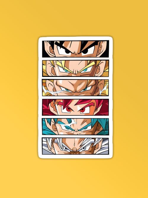 DBZ Eyes Laptop Mobile Stickers
