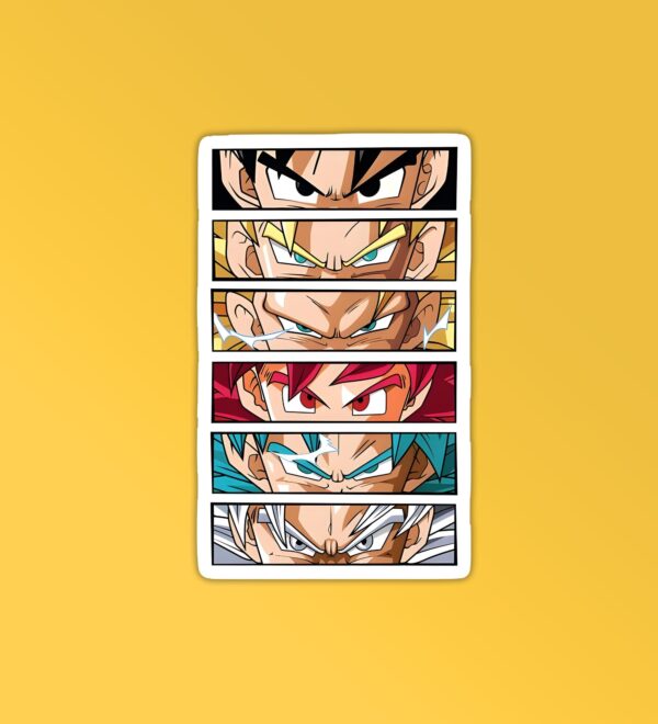DBZ Eyes Laptop Mobile Stickers DBZ Eyes Laptop Mobile Stickers