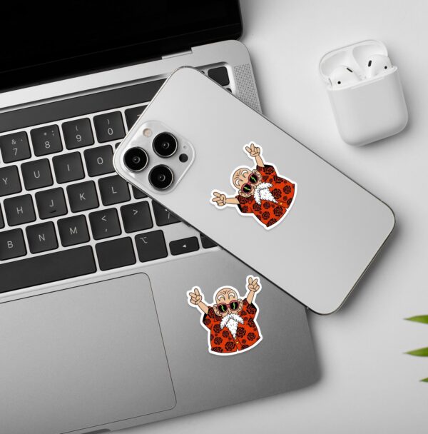 DBZ Master Roshi Laptop Mobile Stickers DBZ Master Roshi Laptop Mobile Stickers