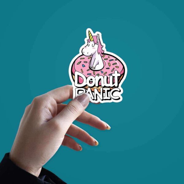 DONUT Panic Sticker