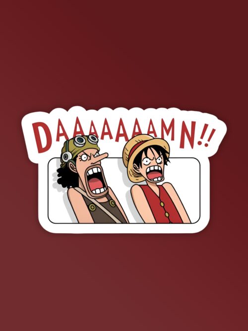 Daaaamn One Piece Laptop Mobile Stickers