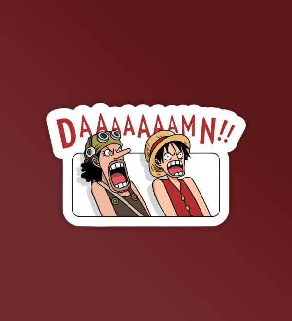 Daaaamn One Piece Laptop Mobile Stickers Daaaamn One Piece Laptop Mobile Stickers