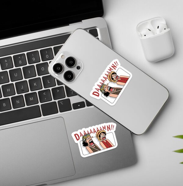 Daaaamn One Piece Laptop Mobile Stickers Daaaamn One Piece Laptop Mobile Stickers