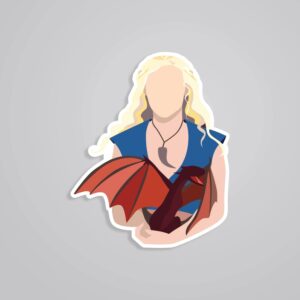 Daenerys Targaryen Minimalist TV Shows Stickers