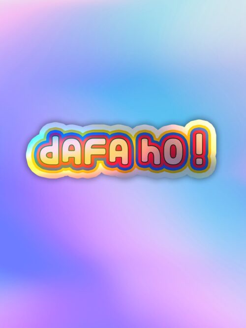 Dafa Ho Holographic Laptop Mobile Sticker