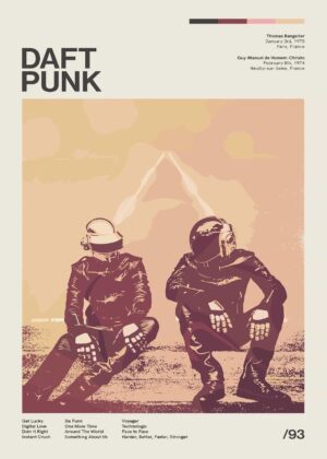 Daft Punk Music Poster