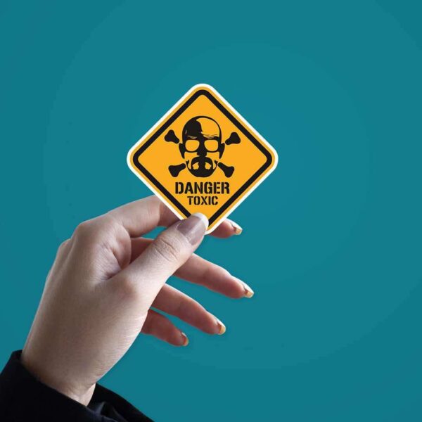 Danger Toxic Sticker