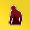 Daredevil Silhuette Laptop Mobile Sticker